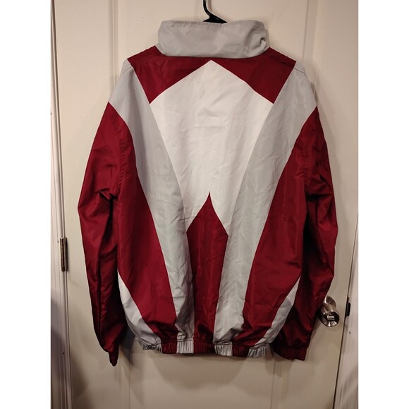 Men's Tones of Melanin University of Alabama A&M Windbreaker Jacket Red Large - Picture 2 of 7